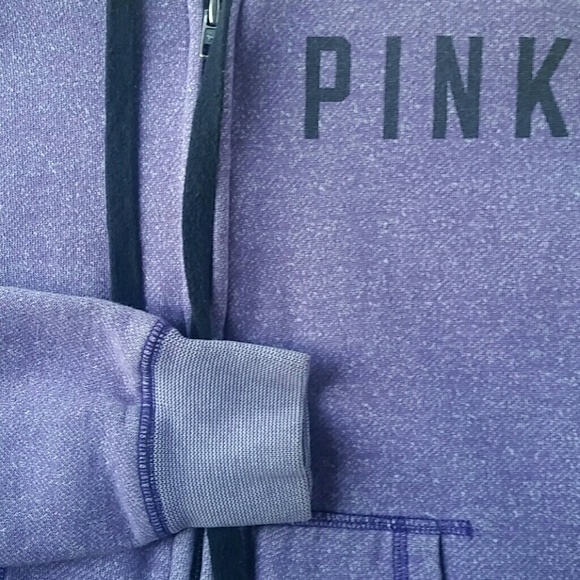 Pink Victoria's Secret zippered hoodie D5 - Picture 5 of 8